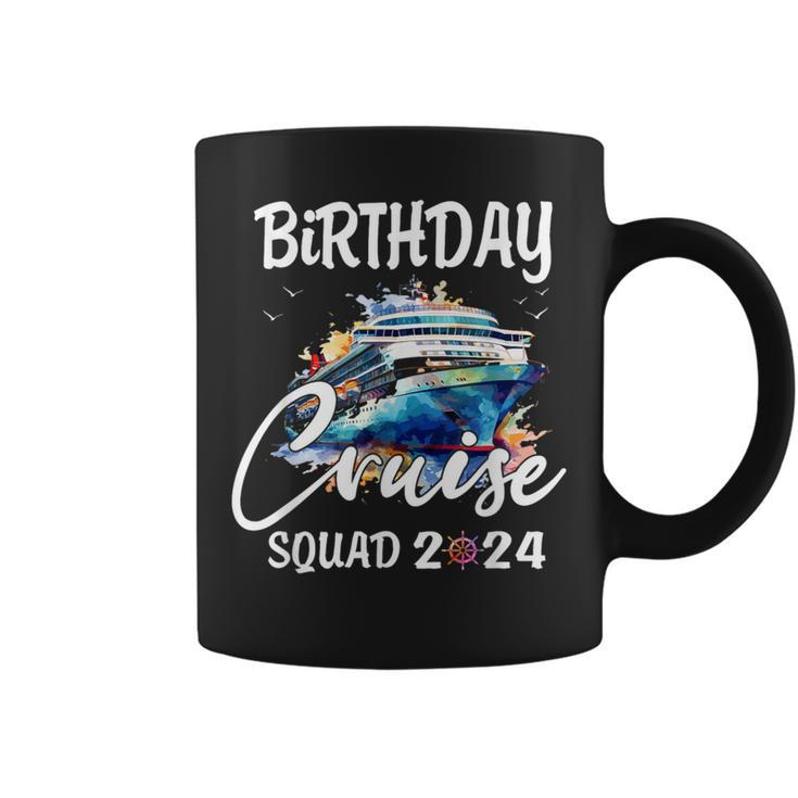 Birthday Cruise Squad 2024 Group Matching Bday Cruise Party Coffee Mug