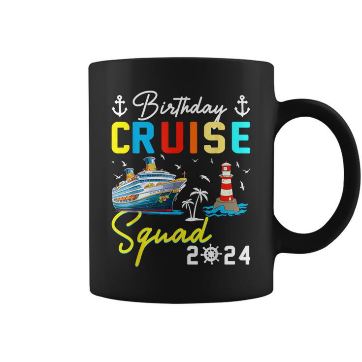 Birthday Cruise Squad 2024 Matching Cruise Ship Birthday Coffee Mug