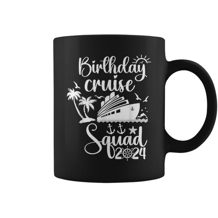 Birthday Cruise Squad 2024 Trip Holiday Family Matching Coffee Mug