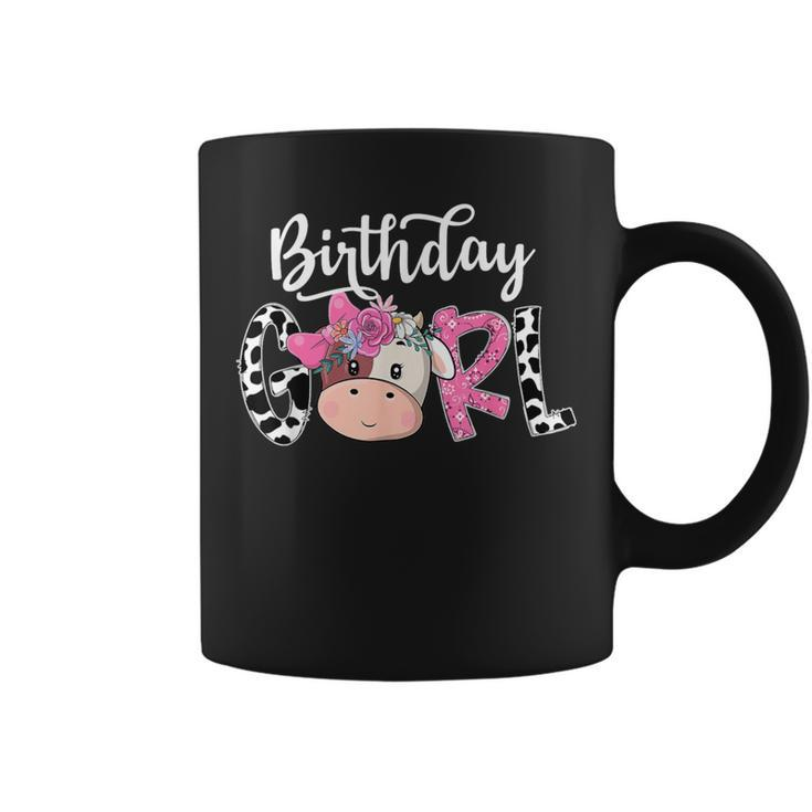 Birthday Girl Cow Farm Family Party Coffee Mug