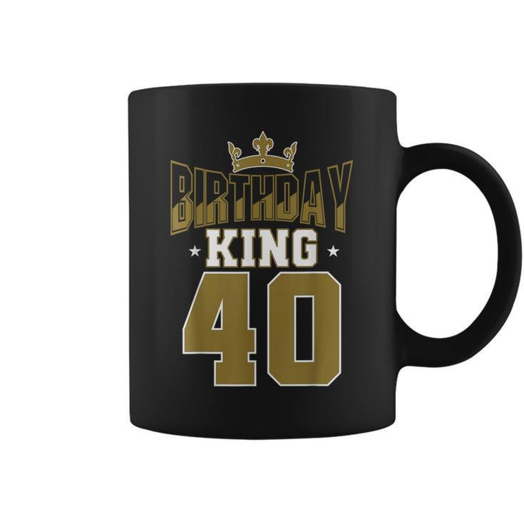 Birthday King 40 Bday Party Celebration 40Th Royal Theme Coffee Mug