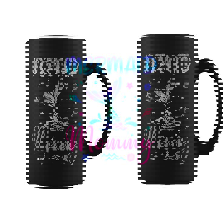 Birthday Mermaid Mommy Matching Family Bday Party Squad Coffee Mug