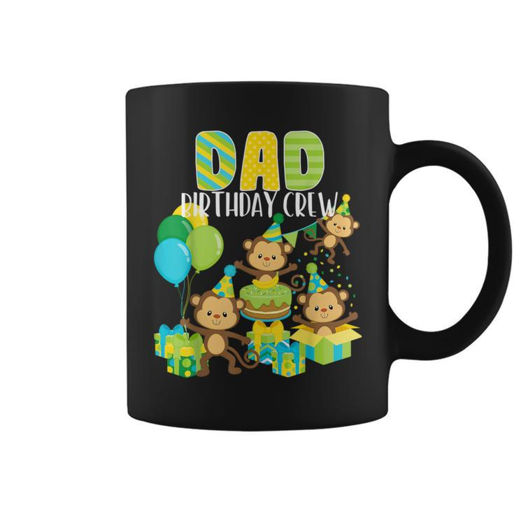 Birthday Monkey Dad Birthday Crew Bday Party Family Matching Coffee Mug