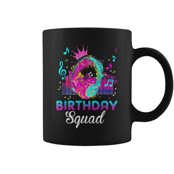 Birthday Squad Bday Princess Rockstars Theme Music Party Coffee Mug