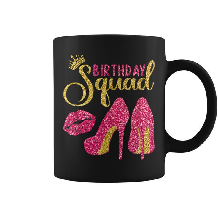 Birthday Squad High Heels Girls Birthday Crew Coffee Mug