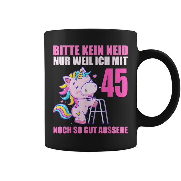 Bitte Kein Eneid Gut Aussehe 45 Jahre Unicorn 45Th Birthday Tassen