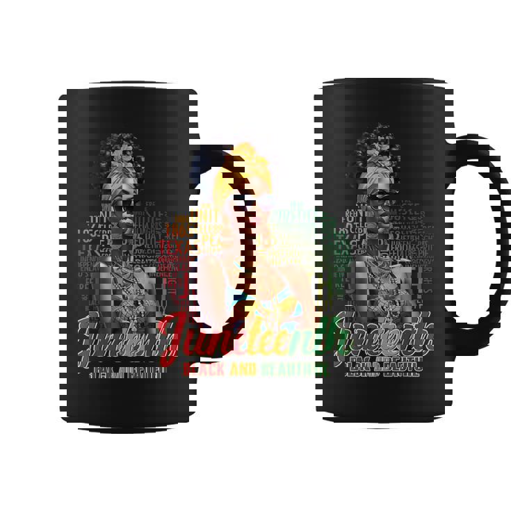Black And Beautiful Junenth Black History Outfit Women Coffee Mug