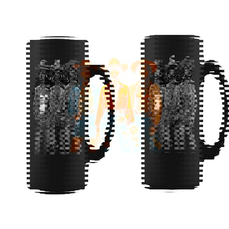 Black Cowgirl Melanin Western Rodeo Texas Black History Coffee Mug