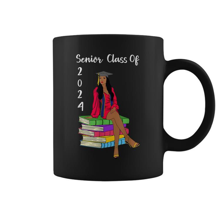Black Girl Graduation Senior Class Of 2024 Graduate Women Coffee Mug