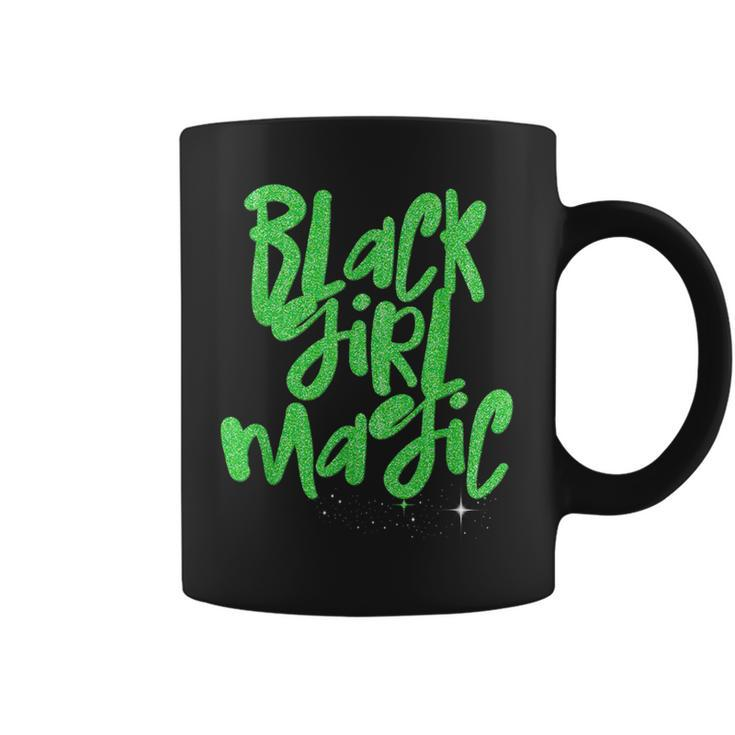 Black Girl Magic Lime Green African Queen Melanin Coffee Mug