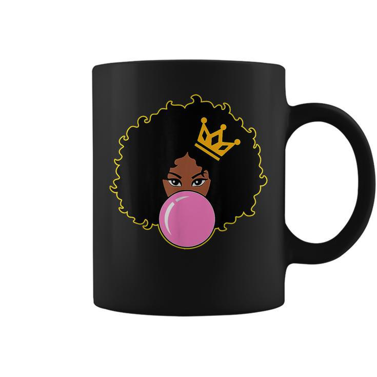 Black Girl Magic Pink Bubblegum Poppin Melanin Queen Coffee Mug