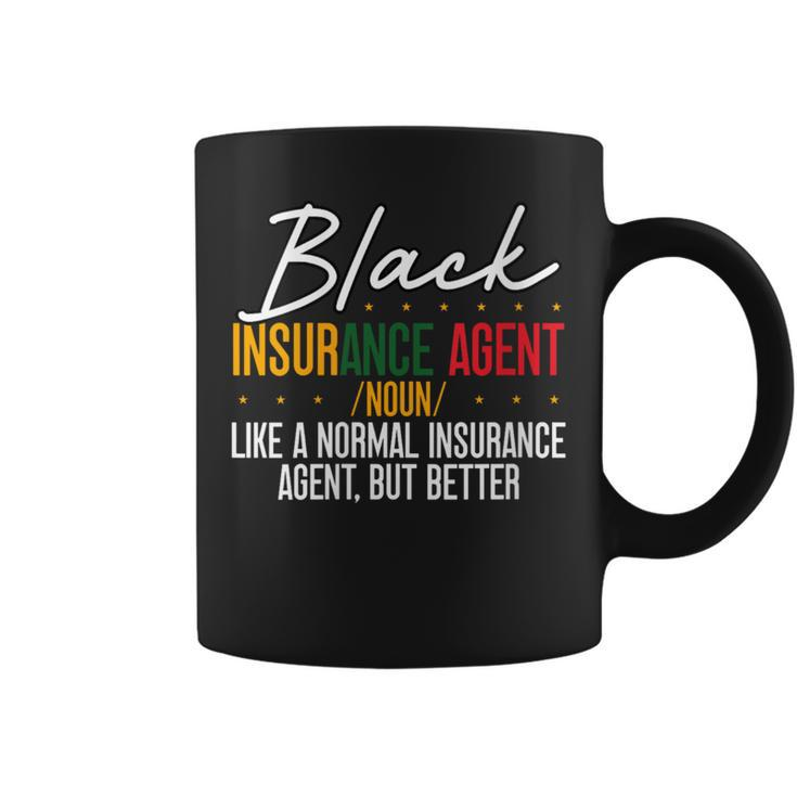 Black Insurance Agent African American Black History Month Coffee Mug