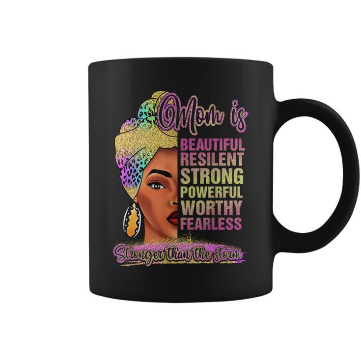 Black Mom Queen Melanin Afro African Mama Coffee Mug