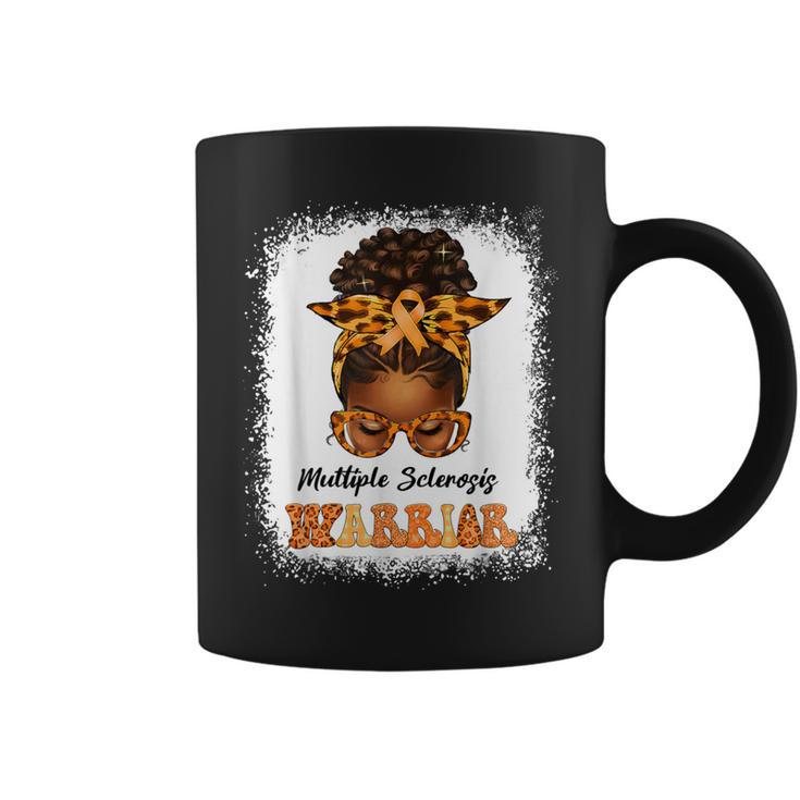 Black Multiple Sclerosis Awareness Messy Bun Ms Coffee Mug