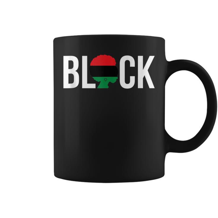 Black Pride Afro Pride Pan African Flag Melanin Black Woman Coffee Mug