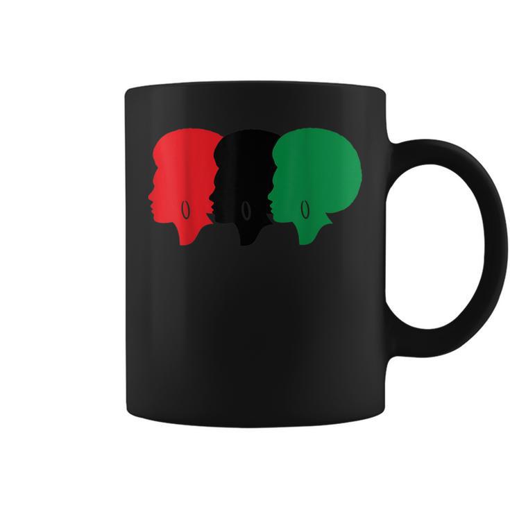 Black Pride Clothing Pan African Flag Afro 4 & Women Coffee Mug