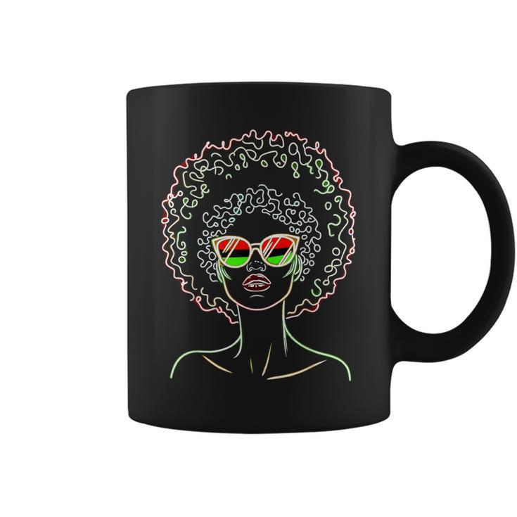 Black Queen Afro Dripping Junenth Coffee Mug