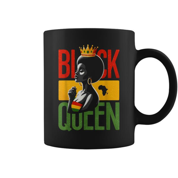 Black Queen Black History Queen Afro-African American Women Coffee Mug