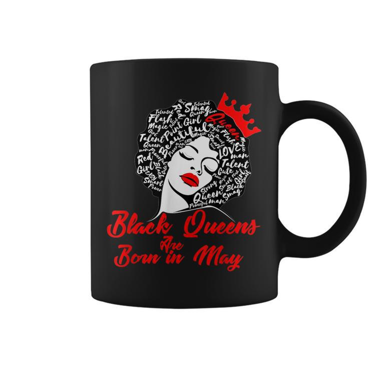 Black Queens Are Born In May Birthday Coffee Mug
