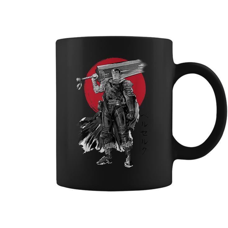 Black Swordsman Sumi E Coffee Mug