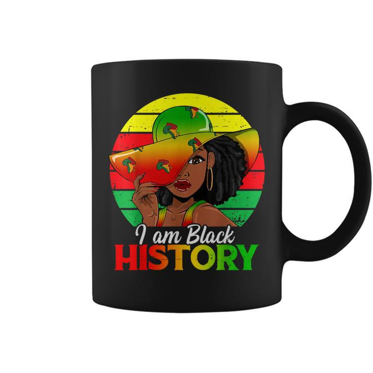 I Am Black History African American Black Pride Black Girls Coffee Mug