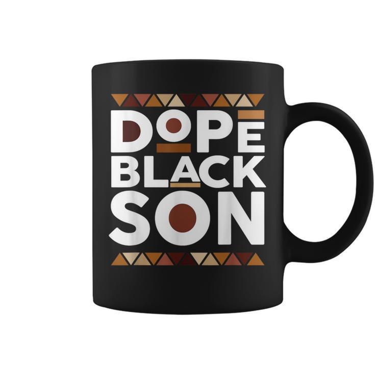 Black History Month Family Matching Melanin Dope Black Son Coffee Mug