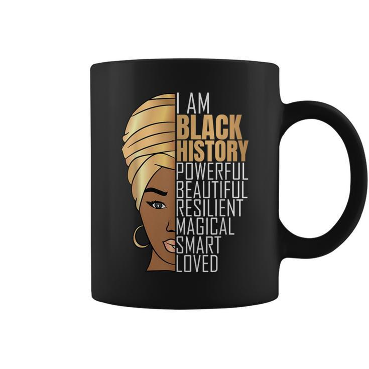 I Am Black History Powerful Girls Black History Month Coffee Mug