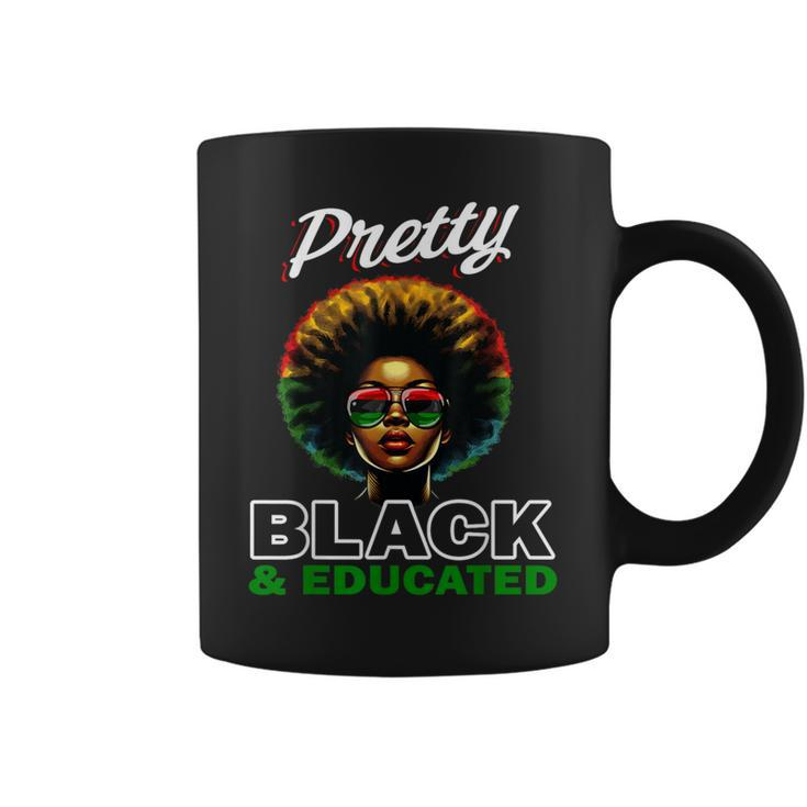 Black History T For Pretty Black And Educated Coffee Mug