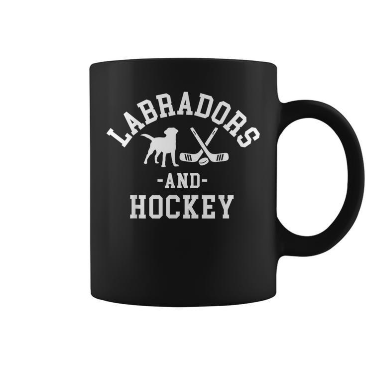 Black Yellow Chocolate Labs And Hockey Labrador Lab Mom Dad Coffee Mug