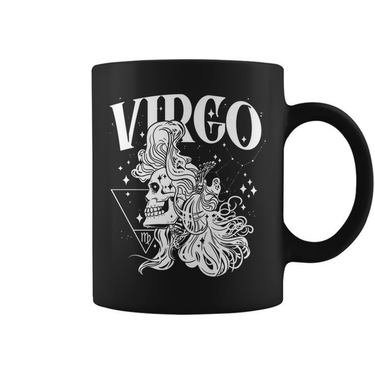 Blackcraft Zodiacsign Virgo Skull Nature Witch Constellation Coffee Mug