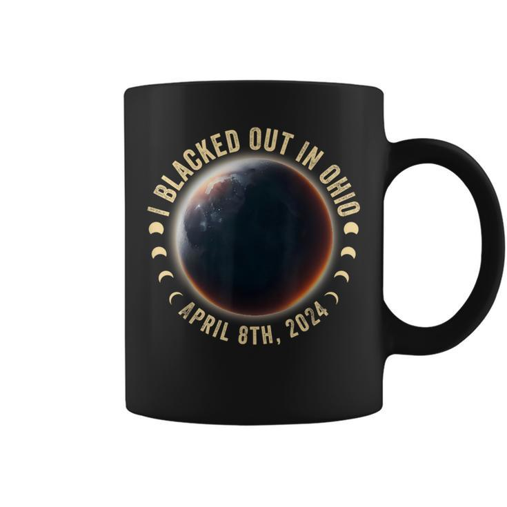I Blacked Out In Ohio Total Solar Eclipse April 8Th 2024 Coffee Mug