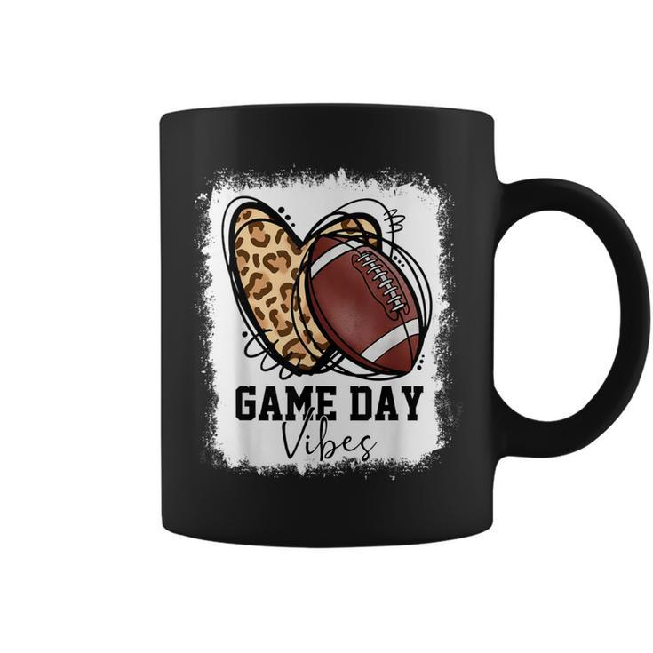 Bleached Football Game Day Vibes Football Mom Game Day Coffee Mug