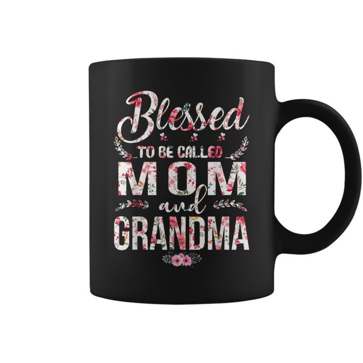 Blessed To Be Called Mom And Grandma Floral Mother's Day Coffee Mug