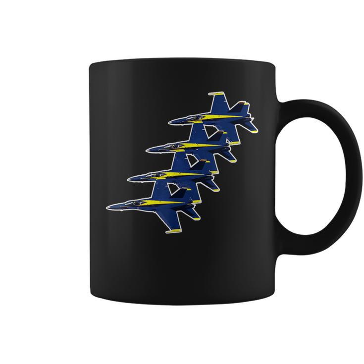 Blue Angels Navy Wedge Formation Navy Coffee Mug