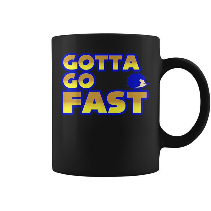 Blue Hedgehog Video Game Cosplay Gotta Go Fast Coffee Mug