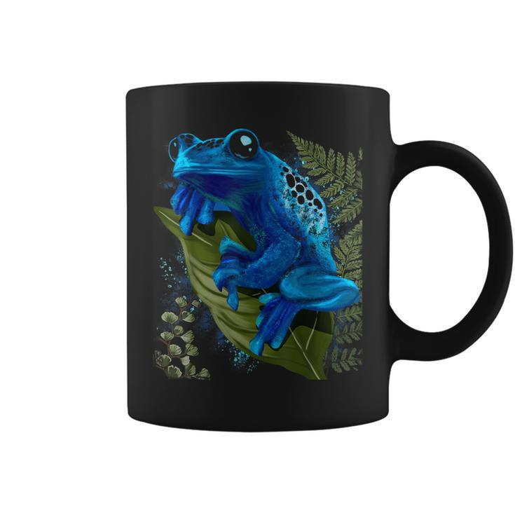Blue Poison Dart Frog Colored Exotic Animal Amphibian Pet Coffee Mug