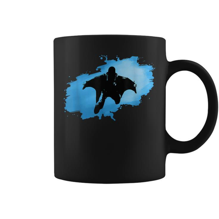 Blue Wingsuit Flying Coffee Mug