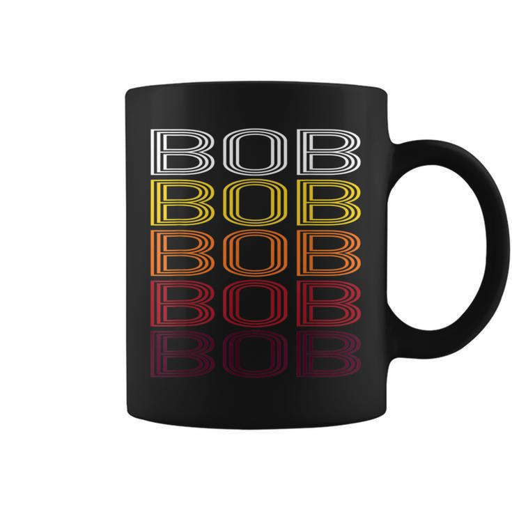 Bob Retro Wordmark Pattern Vintage Style Coffee Mug