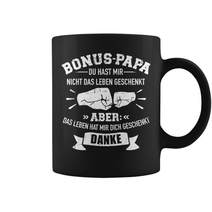 Bonus Papa Leben Geschenkt Slogan Stepdaughter Tassen