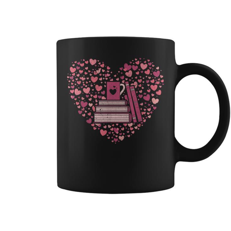 Book Heart Book Reader Bookworm Nerd Love Reading Coffee Mug