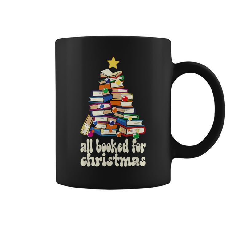 All Booked For Christmas Book Christmas Tree Coffee Mug