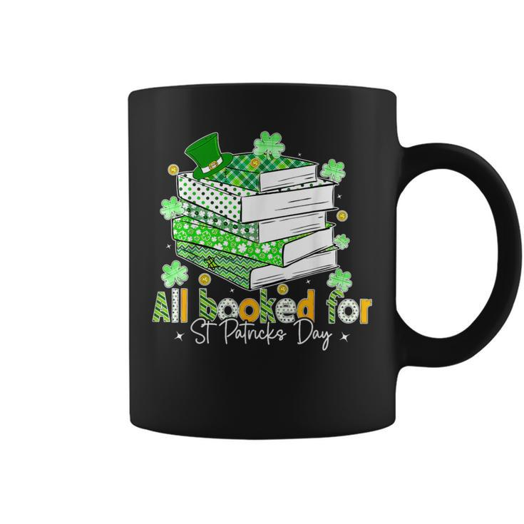 All Booked For St Patrick's Day Bookish Leprechaun Bookworm Coffee Mug