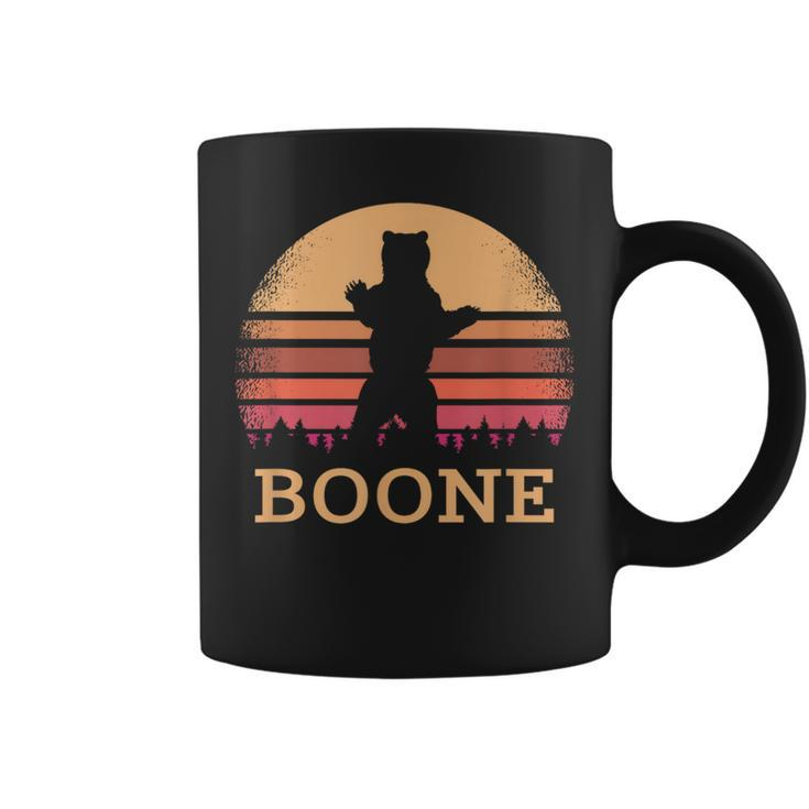 Boone North Carolina Vintage Bear Nc Distressed 80S Sunset Coffee Mug