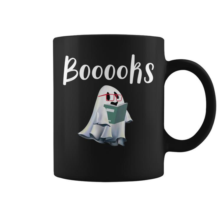 Booooooks Boo Read Books Halloween Cute Coffee Mug