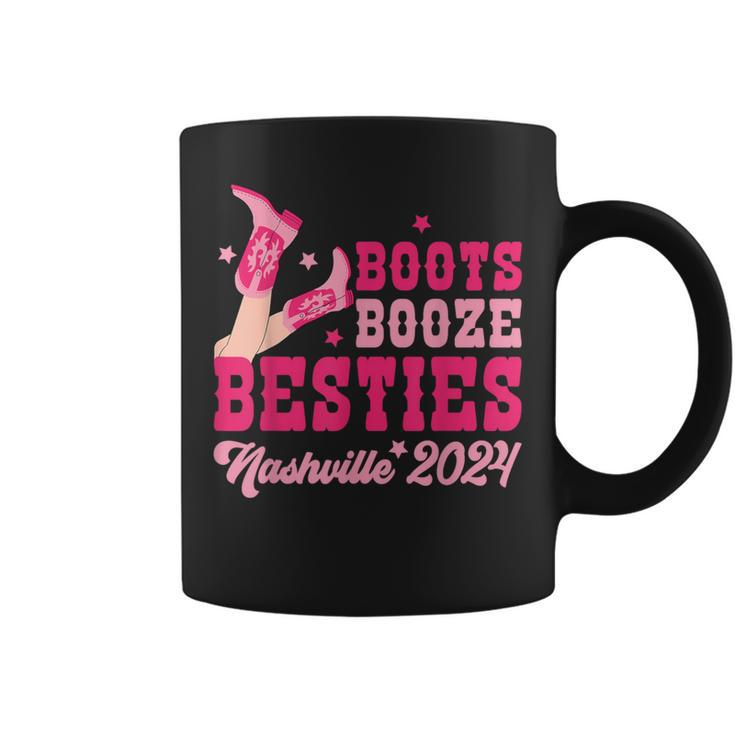 Boots Booze & Besties s Trip Nashville 2024 Coffee Mug