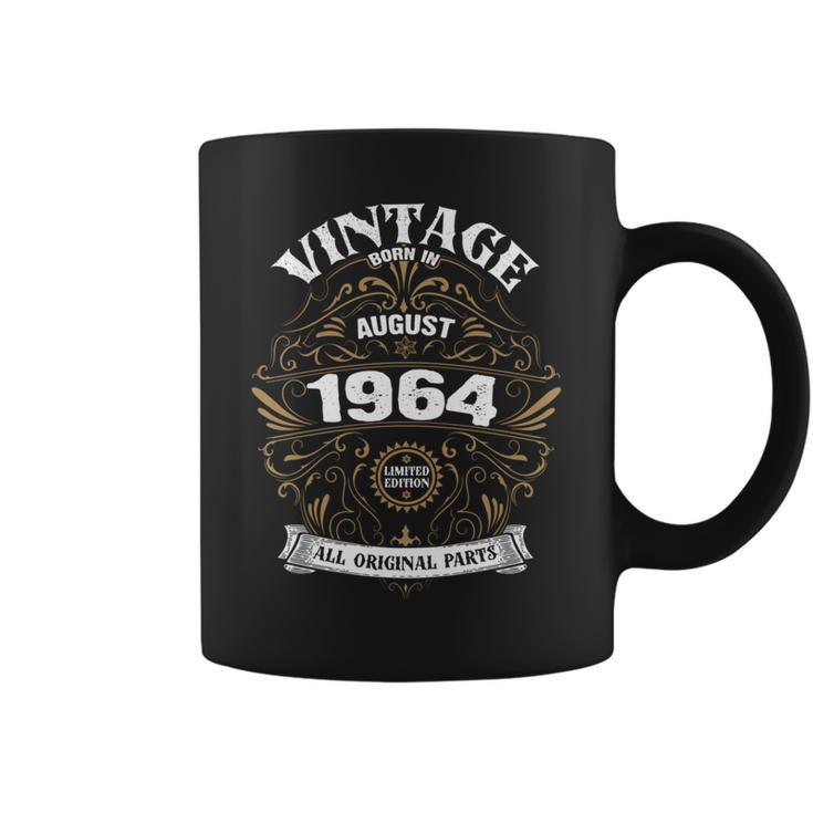 Born In August 1964 Original Parts Vintage Birthday Coffee Mug