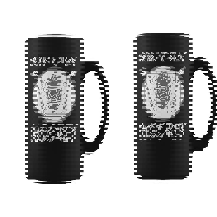 Born To Play Hockey Regalo Divertido Para Jugador De Hockey Sobre Hielo Taza de café