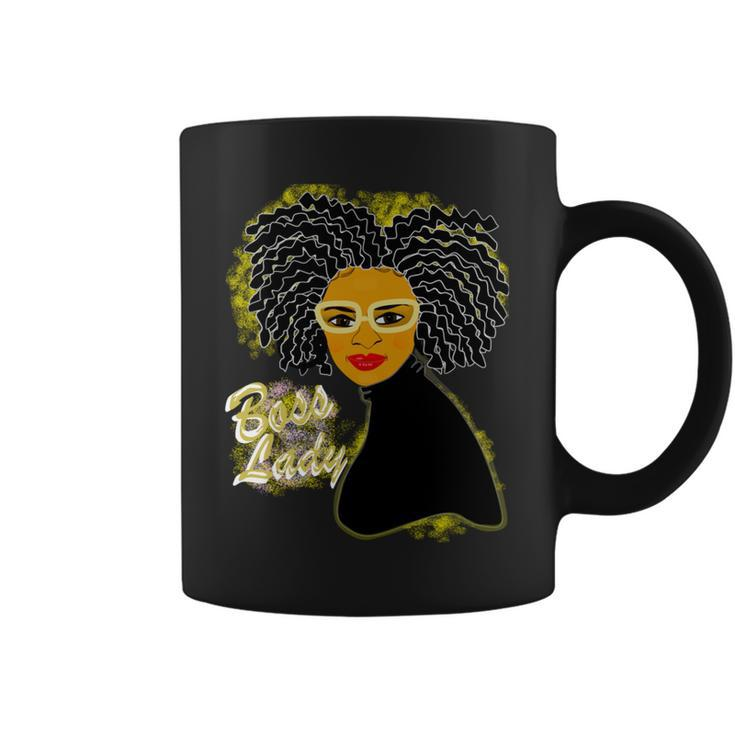 Boss Lady Afrocentric Afro American Black Ethnic Coffee Mug