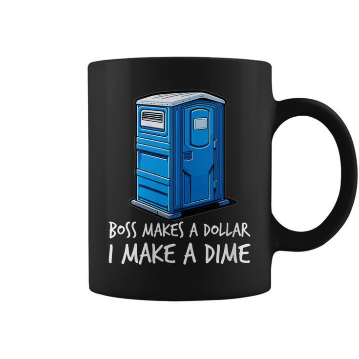 Boss Makes A Dollar I Make A Dime Meme Coffee Mug