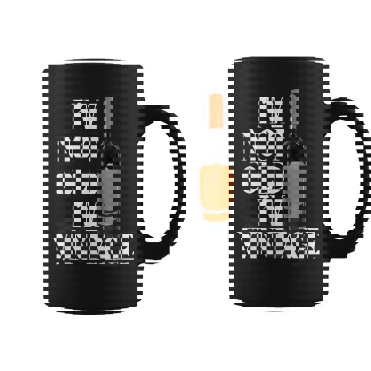 Botella Deino Clásica Divertida Con Texto I Not Old I'mintage Taza de café